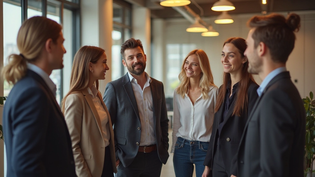 Professioneel team in gesprek